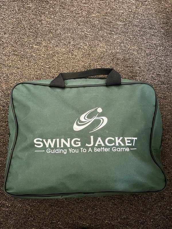 Swing Jacket Golf Swing Trainer Aid, Portable Green/Black w/ Carry Bag Guide