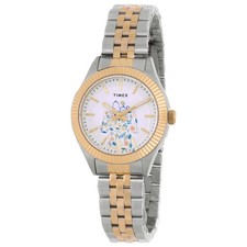 Timex X Peanuts Legacy In Bloom Quartz White Dial Ladies Watch TW2W95100VQ