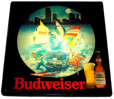 Ultra Rare BUDWEISER Lighted Bar Sign for Man...