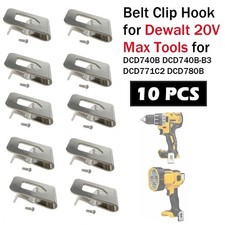 10PCS Belt Clip Hook w/Screw For Dewalt 20V M...