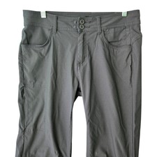 Prana Halle Straight Leg Hiking Pants Charcoal Gray Womens Size 10 Reg Stretch