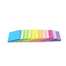 12 Pack Lined Sticky Notes 3x3 in,Notepads with Lines,Ruled Stickies Super St...