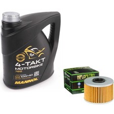 TRX420 Fourtrax Rancher 4x4 Oil Filter Kit Mannol Semi Synt 10w40 4L Honda 2019 7.50 per litre