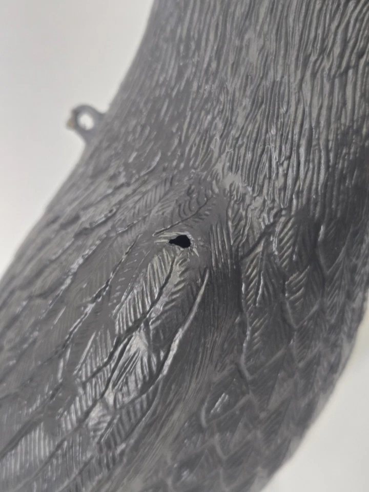 Vintage Set of 3 Black Crow Decoys Hunting Pest Deterrent Halloween Prop Yard - Image 3 of 4