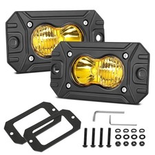 Flush Mount Pod Lights Yellow Led Driving Fog Light Combo Beam Yellow Flush Flush Mount Pod Lights Yellow Led Driving Fog Light Combo Beam Yellow Flush