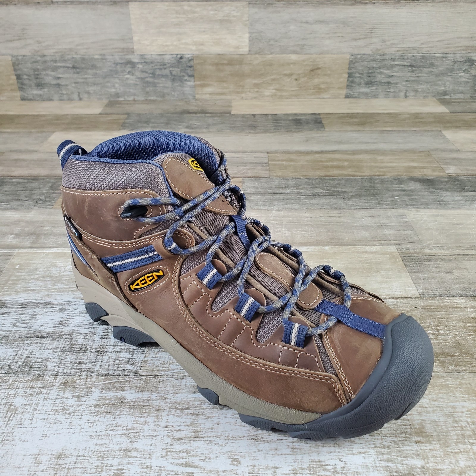 Scarpe da trekking KEEN Targhee II Mid donna taglia 9 5 corona di capra blu stringate impermeabili