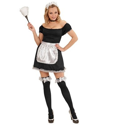 Widmann French Maid (Dress, Apron, Choker, Headpiece) (L) Different Colors