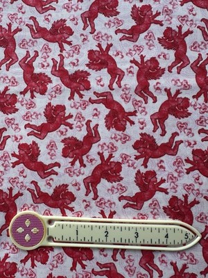 Hearts of Love And Cupids Fabric FAT8 Scrap Valentines Day