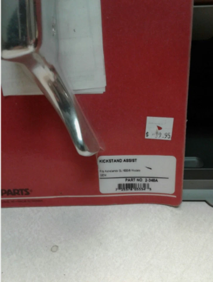 Show Chrome KICK STAND ASSIST HANDLE Part 2-348A New - Image 2 of 4