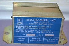 Electro Mech EM2070-2 Regulator Alternator Beechcraft 36-380056-3 -- Parts Only