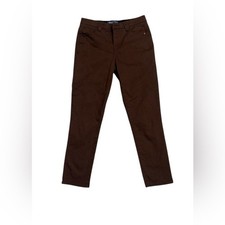 Democracy Ab-solution Straight Leg Pants Brown Stretch Women's Size 6