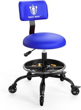 Rolling Shop Stool with Wheels Garage Mechanic