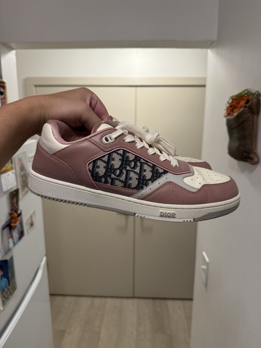 Größe 44 (11US) - DIOR B27 niedrig rosa creme super gepflegt authentisch 1150 $ Einzelhandel - Bild 1 von 9