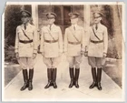 WW1 Photo U S Army Military Pose Full Uniform Dress Hats 8x10 B&W