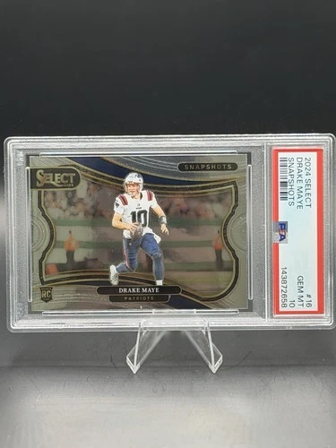 Drake Maye 2024 Select Snapshots Rookie Rookie Card #16 PSA 10 PATRIOTS Rare🔥🔥