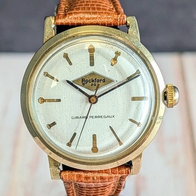 Vintage Girard Perregaux Watch ''Rockford Screw Products'' Dial 35mm 10K GF