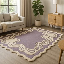 Designer Rug Irregular Rug Wool area Rugs Living Room Rug Tufted A75