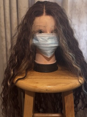 Lace Front Wig Color Brown And Blonde Wavy