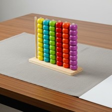 Colorful Abacus Toy Educational Wooden Bead Counter Math Practice