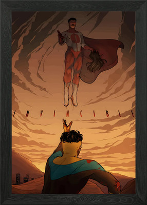 Invincible: Vater und Sohn Konfront Gerahmtes Wandbild Poster Leinwanddruck Bild