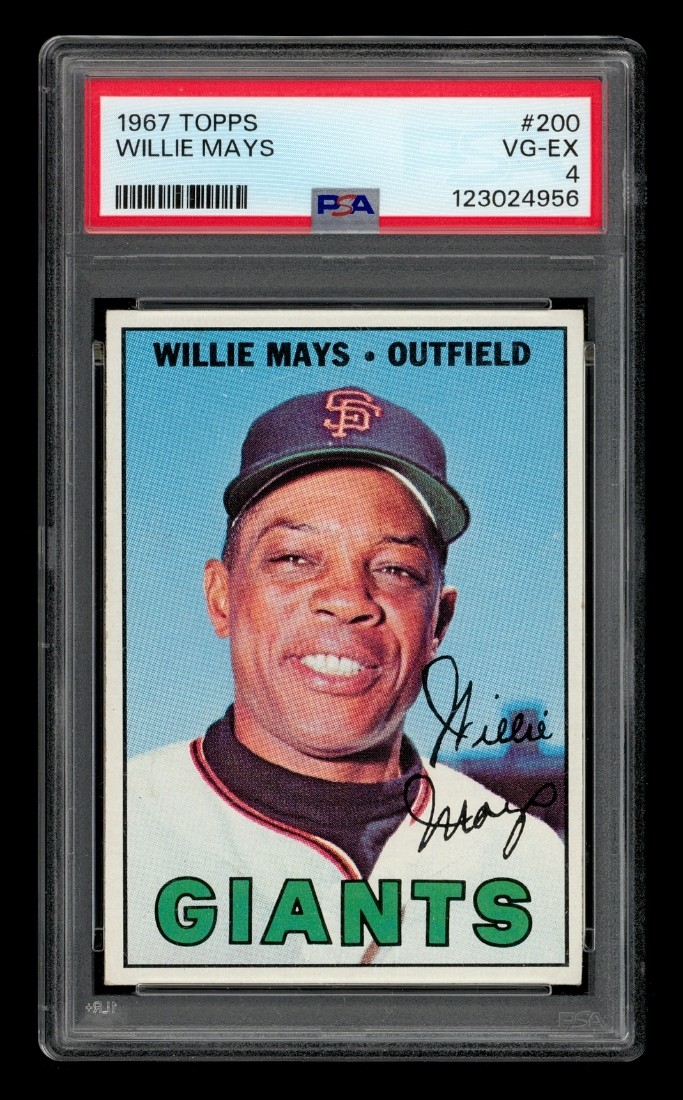 1967 Topps Set-Break #200 Willie Mays PSA 4 VG-EX