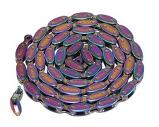 FNC Olive BMX Bicycle Chain 1/2  x 1/8  100 Links Single Speed NEON Freestyle.