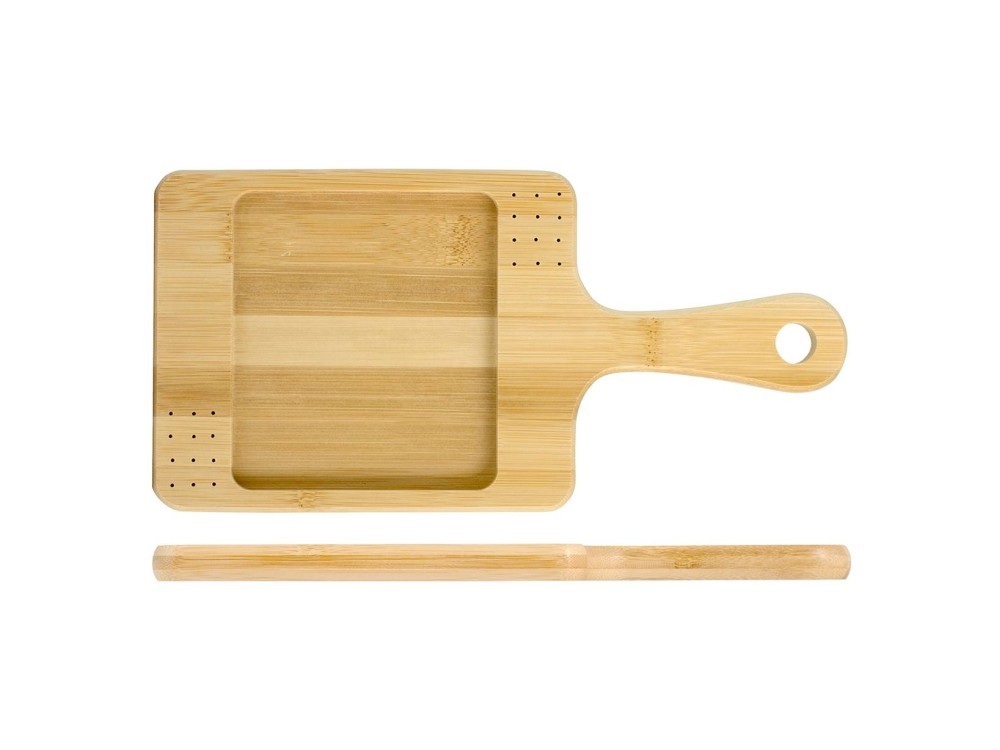 Cutting board Bamboo with handle 1p 31x15 H&H