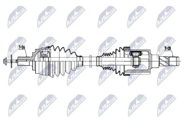 Nty Antriebswelle NPW-VV-170 FüR Volvo-image