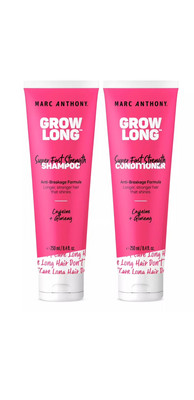 Marc Anthony Shampoo and Conditioner Set, Grow Long Biotin - Anti-Frizz Deep Con