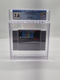 Super Mario World (SNES, 1991) CGC 7.0 Graded Cart Not WATA, PSA, VGA