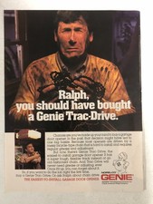 1980s Genie Garage Door Opener Vintage Print Ad Advertisement pa13