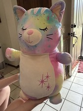 Squishmallows 18 Erika the Cat Hugmees Closed Eyes Stars on Belly BNWT