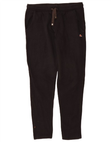 Ellesse, ELLESSE Womens Tracksuit Trousers UK 14 Large Black Cotton BD02