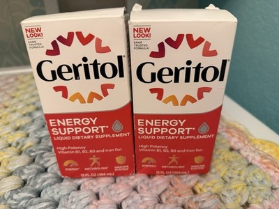 Geritol Liquid Dietary Supplement 12 oz ( 354 ml ) 2 Pack Box Slightly Damaged ￼
