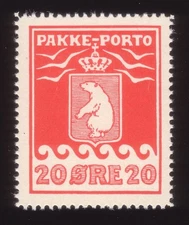 GREENLAND 1937 Pakke porto Parcel Post Shultz Facit P14/ Sc. Q6a MNH + Variety_