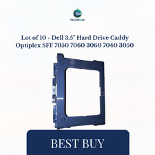 Lot of 10 - Dell 3.5" Hard Drive Caddy Optiplex SFF 7050 7060 3060 7040 3050