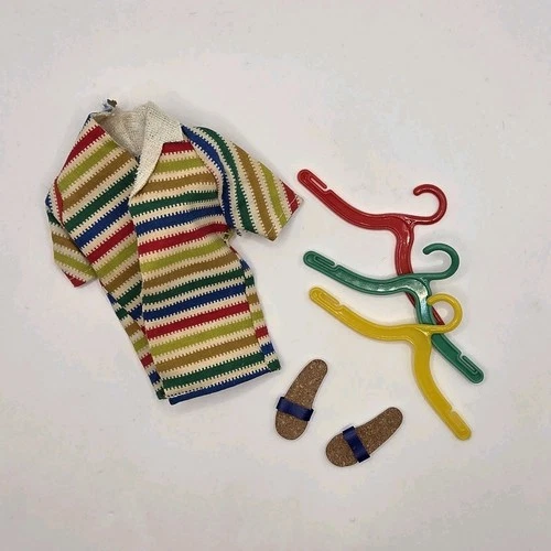 Original Vintage Mattel Ken's Friend, Allan doll  Swim jacket & Flip Flops 1960s