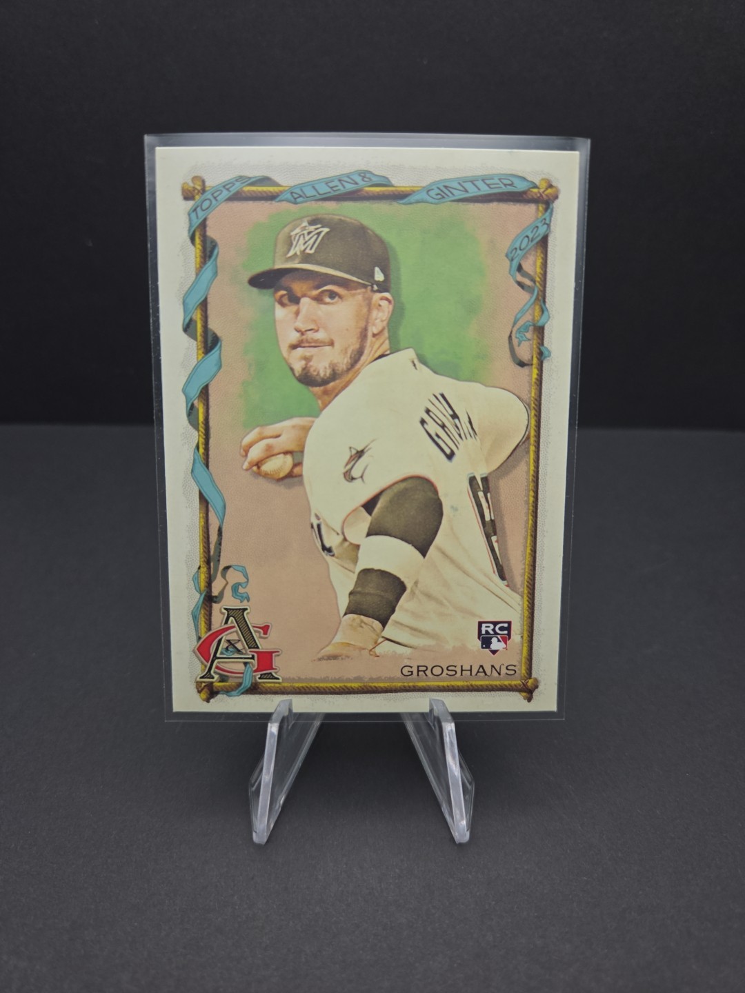 2023 Topps Allen & Ginter - Jordan Groshans #144 (RC) Miami Marlins  thumbnail 4