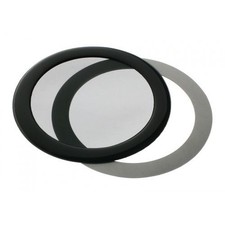 Image of DEMciflex Round dust filter 92mm - black / black