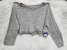 Arizona Jean Co Women’s Ruffle Long Sleeve Cropped Top Size XXXL Color...