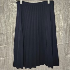 Vintage Esprit De Corp Black Pleated Skirt Minimalist Classi Goth Romantic 3/4