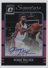 2016-17 Donruss Optic Signature Series Pink Prizm 24/25 Reggie Bullock Auto 19bx