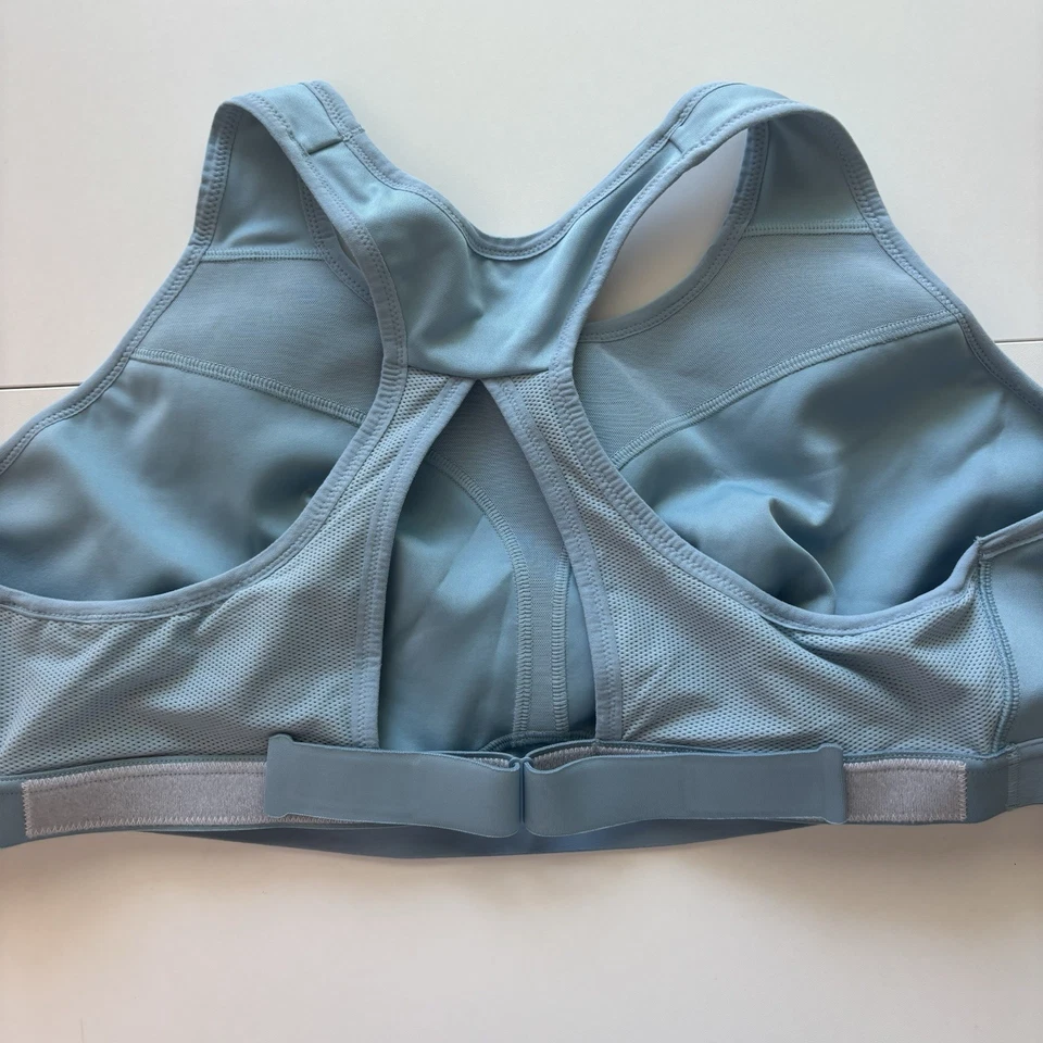 Nike Women's Size 3X Blue Logo Sports Bra Active Dri-Fit Mesh DD0428-010 - Image 2 of 4