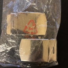 2 U.S MILITARY SOLID BRASS TROUSER BELT BUCKLE CHROME PLATED MADE IN THE U.S.A