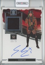 2023 Panini Impeccable Wwe Shotzi Elegance Memorabilia Autographs 35/75
