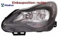 Abakus 442-1169RMLDEM2 Hauptscheinwerfer Rechts Scheinwerfer FüR Opel
