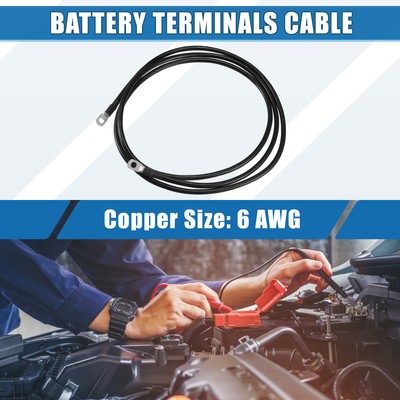 6 AWG Batteriekabel stärker 213cm 7FT 6 AWG Gauge Autobatterie Inverter Kabel