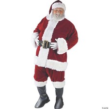 Fun World Costumes Men's Plus-Size Plus Size Adult Ultra Velvet Santa Suit,