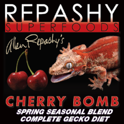 Repashy Cherry Bomb Gecko Diet Bearded Dragon Crested Gecko Reptile Lizard Sn...