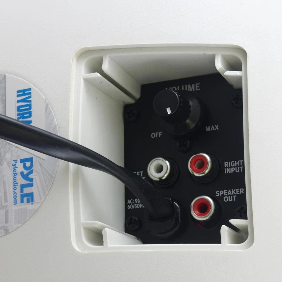 Акустическая система Pyle водонепроницаемая и Bluetooth внутренняя/наружная, черная, 5,25 дюйма 600 Вт - Изображение 4 из 4